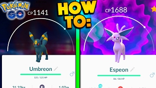 HOW TO GET UMBREON amp ESPEON IN POKEMON GO WORLDS FIRST GEN 2 UMBREON amp ESPEON EVOLUTIONS [upl. by Osanna]