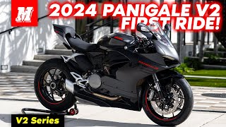 2024 Ducati Panigale V2 First Ride amp Impressions [upl. by Tichonn889]