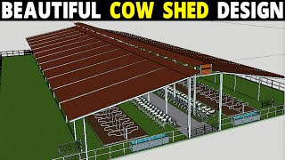 Cow Shed Plans and Design  Dairy Farm Design [upl. by Aurora]