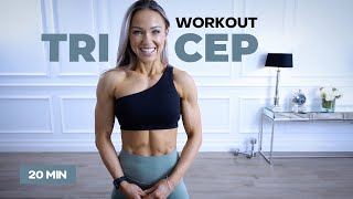 TREMBLING TRICEPS  20 min Tricep Workout with Dumbbells [upl. by Galvin]