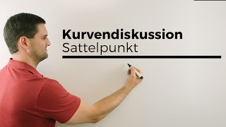 Kurvendiskussion Sattelpunkt Terrassenpunkt  Mathe by Daniel Jung [upl. by Suhpoelc63]