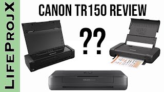 Review Canon Pixma TR150 Wireless Portable Printer [upl. by Genevieve]