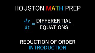 Reduction of Order Introduction [upl. by Ag182]