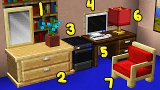 400 NEW Minecraft Furniture INSTANTLY Resource Pack [upl. by Moht]