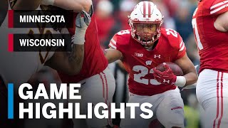 Highlights Minnesota Golden Gophers at Wisconsin Badgers  Big Ten Football [upl. by Bubalo]