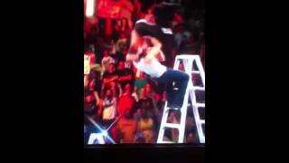 Amazing superplex off the ladder [upl. by Cuhp]