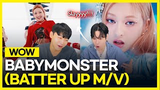 BABYMONSTER  BATTER UP MV KOREAN REACTION  😱😭 [upl. by Edora124]