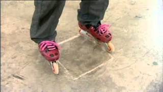 Tutorial on how to spin on inline skates or rollerblades using heel amp toe wheels Excerpt from BBC [upl. by Mechelle]