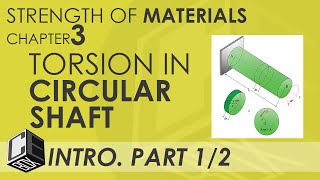 Mechanics of Deformable Bodies Chapter 3 Torsion Introduction Part 1 PH [upl. by Stillas]