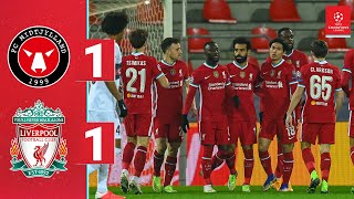 Highlights FC Midtjylland 11 Liverpool  Recordbreaker Salah scores again [upl. by Atiuqahc443]