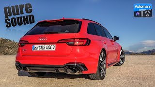 2018 Audi RS4 450hp  pure SOUND 60FPS [upl. by Hannala]