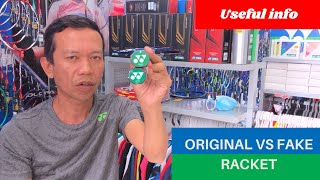 Original vs Fake Racket [upl. by Aicert]