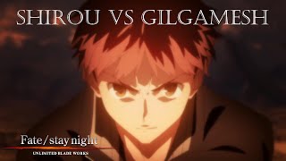 HD Unlimited Blade Works  Shirou Vs Gilgamesh [upl. by Annairam]