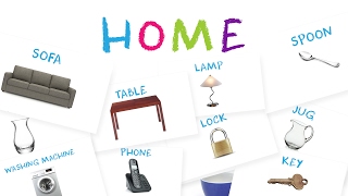 Learn Furniture amp Common House Objects for Kids [upl. by Ahgiel]