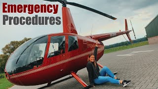 Helicopter Emergency Procedures Training  Robinson R44 [upl. by Anaiad]