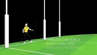 AFL Goal Umpiring  Positioning [upl. by Bealle]