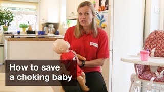 Baby First Aid How to save a choking baby [upl. by Skrap]