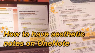 DIGITAL NOTE TAKING I How to take organized and aesthetic notes in OneNote [upl. by Barthel85]