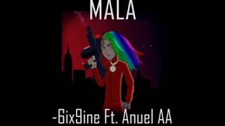 Mala  Anuel AA feat 6ix9ineLetra amp LyricsEnglish amp Spanish [upl. by Kella]