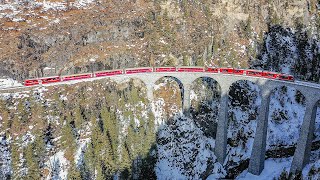 Landwasserviadukt UNESCO Welterbe Strecke Albula [upl. by Patrich]