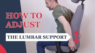 Adjusting Your Office Chair Lumbar Support  Ergonomic Office Seat Adjustment Manual [upl. by Aipotu726]