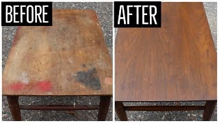 Mid Century End Table Restoration  Furniture Refinishing [upl. by Boyce508]