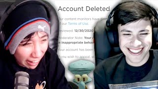 Quackity Gets Banned From Roblox AGAIN With GeorgeNotFound [upl. by Ushijima]