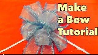 DIY Make a Bow Tutorial  Giftbasketappeal [upl. by Daberath355]