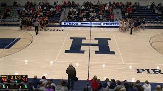 Hudson vs AplingtonParkersburg Girls Varsity Basketball [upl. by Aicenat]