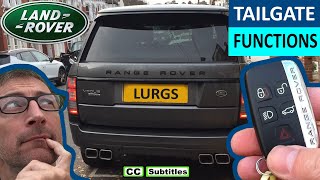 How to open Tailgate on Range Rover and Range Rover Tailgate Functions [upl. by Dorcy]