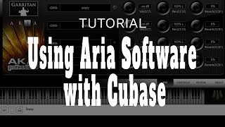 How to use Aria Garritan software on Cubase with EWI USB [upl. by Cida]