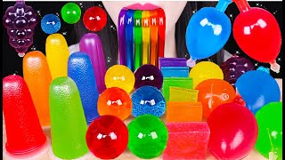 ASMR RAINBOW JELLY PARTY CRYSTAL JELLY KOHAKUTO CUP JELLY JELLY NOODLES 무지개 젤리 먹방 JANE ASMR 제인 [upl. by Geno]