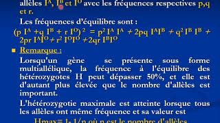 GÉNÉTIQUE II Vidéo 2 Génétique des populations [upl. by Ayifas]