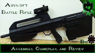 Halo Airsoft Battle Rifle Review  By Foundry Airsoft [upl. by Yehudit]