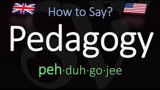 How to Pronounce Pedagogy CORRECTLY Meaning amp Pronunciation [upl. by Bob621]