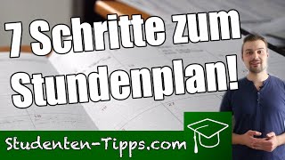 Erstsemester aufgepasst 7 einfache Schritte zum Stundenplan  Studententipps [upl. by Celestyna]