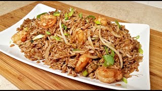 EASY Shrimp Fried Rice  How to Make Chinese Fried Rice  Chinese Take Out Style Fried Rice [upl. by Ardath]