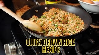 Quick Brown Fried Rice Recipe  RaqC [upl. by Newmark]