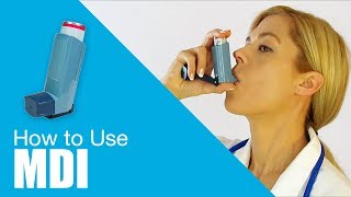 How to use Metered Dose Inhaler MDI [upl. by Sanferd]