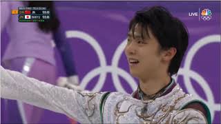 Yuzuru Hanyu 羽生結弦 JPN  2018 PyeongChang Figure Skating Mens Free Skate US NBC [upl. by Rats]