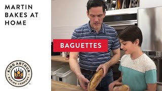 Classic Baguettes  Martin Bakes at Home [upl. by Malin]