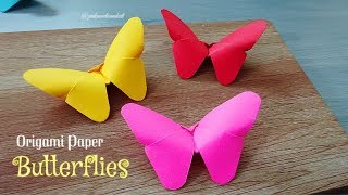 How to make Origami paper butterflies  Easy craft  DIY crafts [upl. by Vonni840]