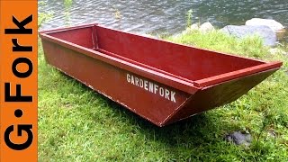 One Sheet Plywood Boat  GardenFork [upl. by Disario39]