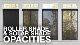 Roller Shades and Solar Shades Opacities  Blindscom [upl. by Penrod78]