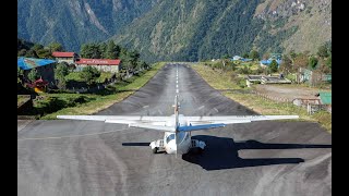 Lukla Airport Nepal  The Most Dangerous Airport in the World [upl. by Yztim]