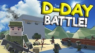 DDAY MILITARY BEACH LANDING BATTLE  Tiny Town VR War Gameplay  Oculus VR Game [upl. by Rowley]