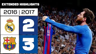 REAL MADRID 23 FC BARCELONA 201617  RESUMEN ampliado [upl. by Bysshe]