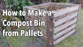 How to Make a Compost Bin from Pallets [upl. by Dora591]