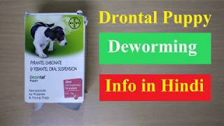 Drontal Puppy Deworming Medicine Information in Hindi [upl. by Rawley]