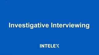 Investigative Interviewing Tips [upl. by Aitra]